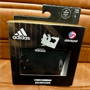 ADIDAS 5 INCH VOLLEYBALL KNEEPADS GL5199 KP Large BLACK NEW IN BOX